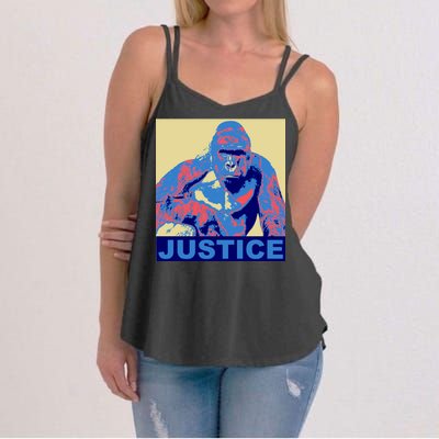 Justice For Harambe RIP Poster Women's Strappy Tank