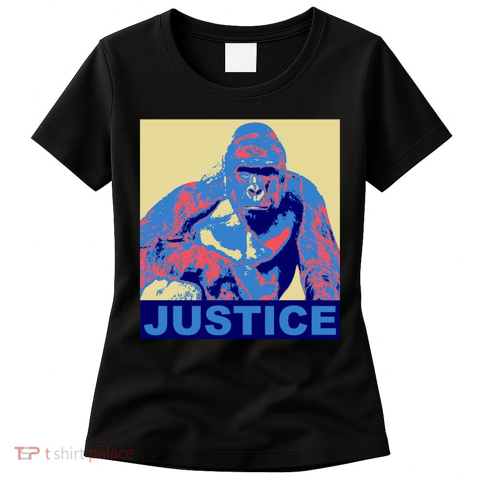 Justice For Harambe RIP Poster Womens T-Shirt