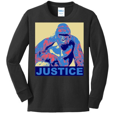 Justice For Harambe RIP Poster Kids Long Sleeve Shirt