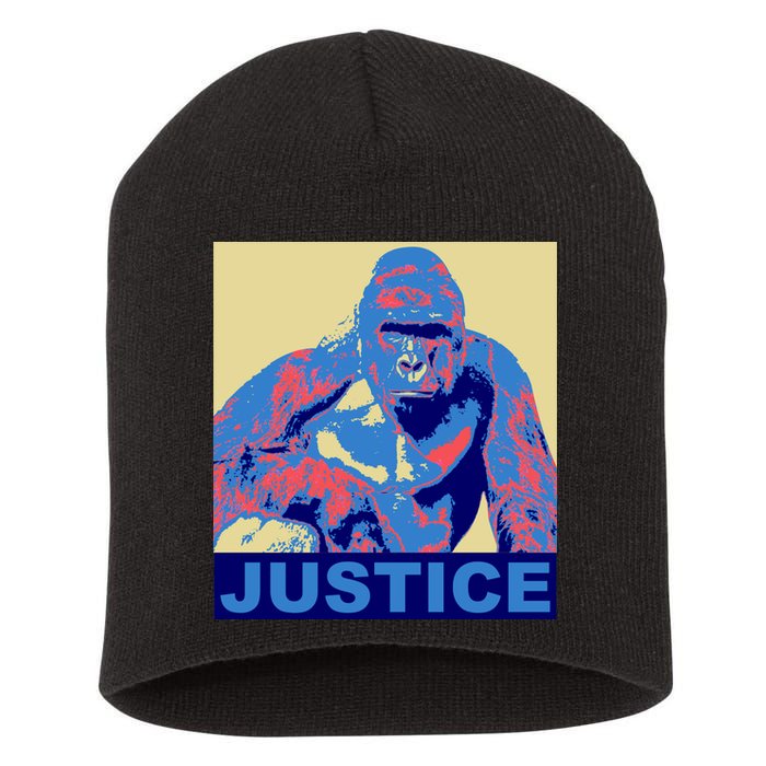 Justice For Harambe RIP Poster Short Acrylic Beanie