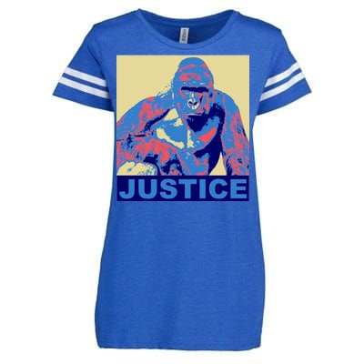 Justice For Harambe RIP Poster Enza Ladies Jersey Football T-Shirt