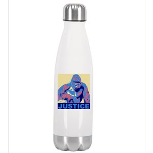 Justice For Harambe RIP Poster Stainless Steel Insulated Water Bottle