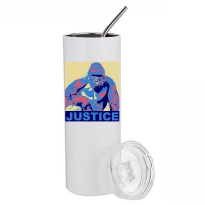 Justice For Harambe RIP Poster Stainless Steel Tumbler