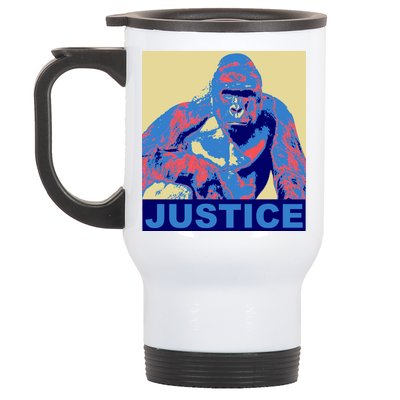 Justice For Harambe RIP Poster Stainless Steel Travel Mug