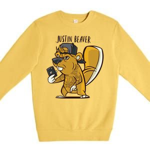 Justin Beaver Premium Crewneck Sweatshirt