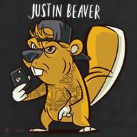 Justin Beaver 11oz C Handle Ceramic Mug