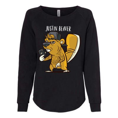 Justin Beaver Womens California Wash Sweatshirt