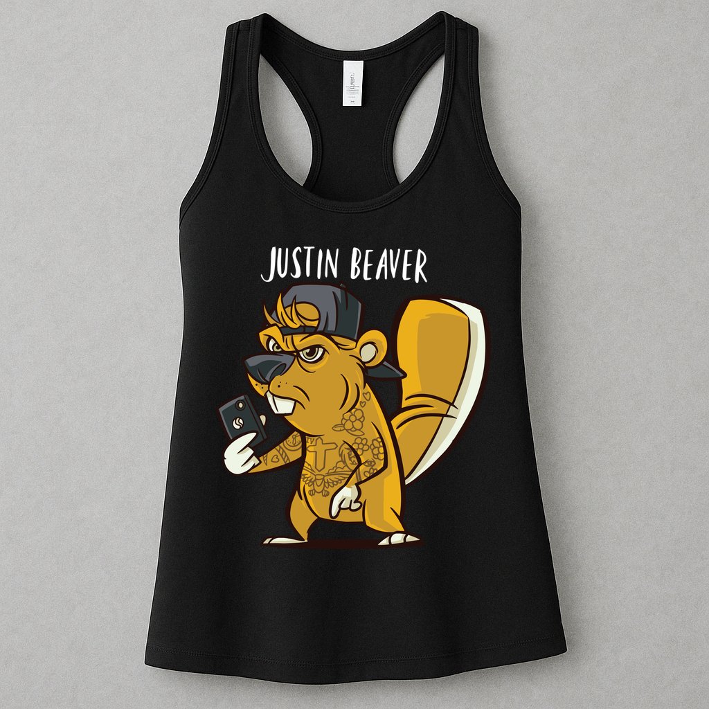 Justin Beaver Womens Tank Top