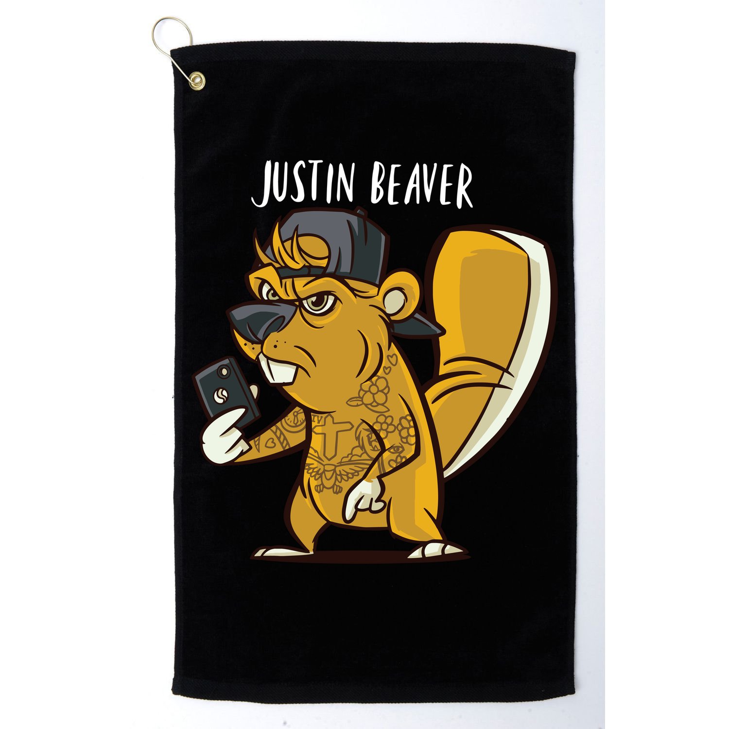 Justin Beaver Golf Towel
