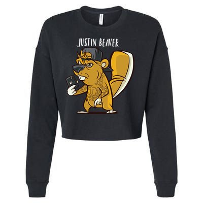 Justin Beaver Cropped Pullover Crew