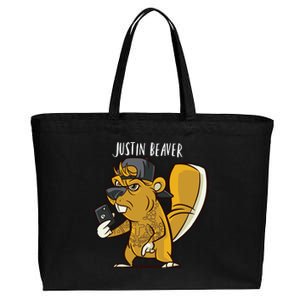 Justin Beaver Cotton Canvas Jumbo Tote