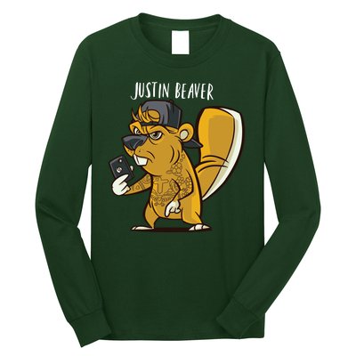 Justin Beaver Long Sleeve Shirt