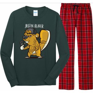 Justin Beaver Long Sleeve Pajama Set