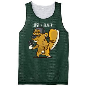 Justin Beaver Mesh Reversible Basketball Jersey Tank