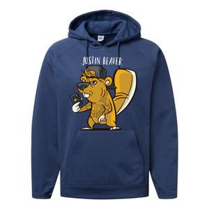 Justin Beaver Performance Fleece Hoodie