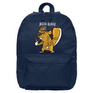 Justin Beaver 16 in Basic Backpack