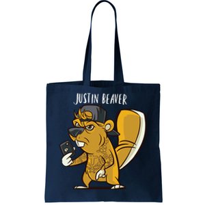 Justin Beaver Tote Bag