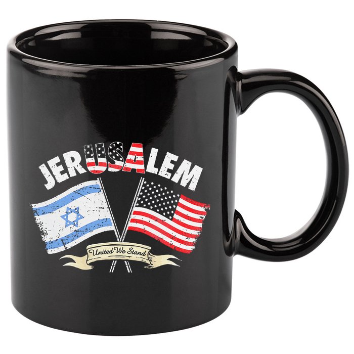 Jerusalem United We Stand 11oz C Handle Ceramic Mug