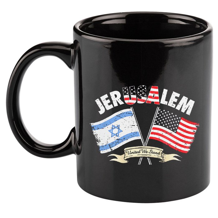 Jerusalem United We Stand 11oz C Handle Ceramic Mug