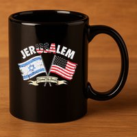 Jerusalem United We Stand 11oz C Handle Ceramic Mug