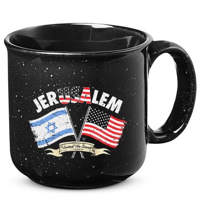 Jerusalem United We Stand 15oz Campfire Ceramic Mug