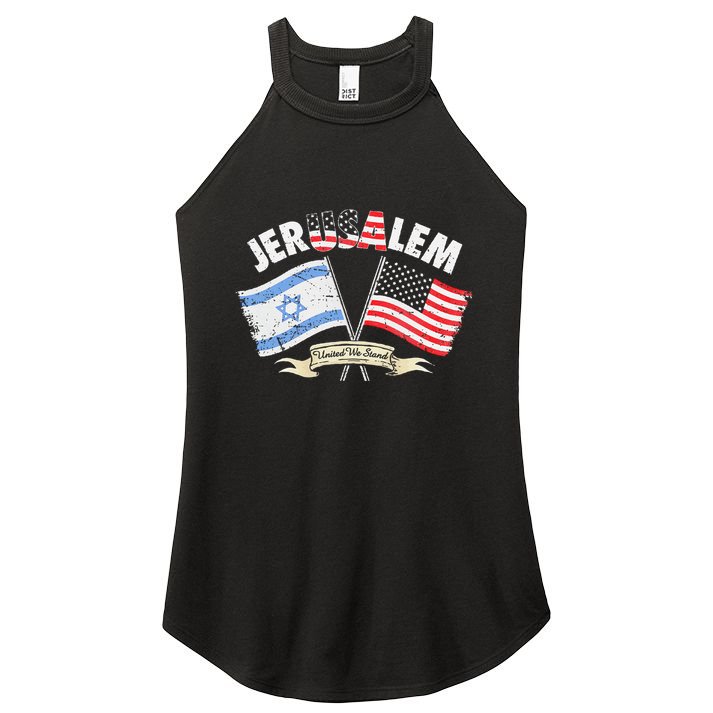 Jerusalem United We Stand Women's Perfect Tri Rocker Tank
