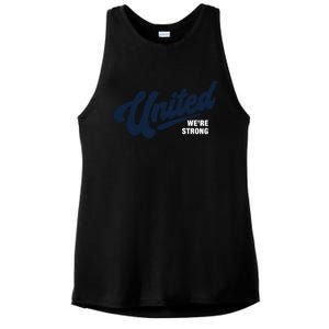 Jupmode United We’Re Strong Community Ladies PosiCharge Tri-Blend Wicking Tank