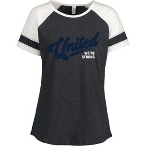 Jupmode United We’Re Strong Community Enza Ladies Jersey Colorblock Tee