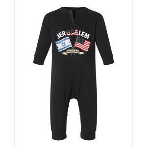 Jerusalem United We Stand Infant Fleece One Piece