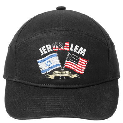 Jerusalem United We Stand 7-Panel Snapback Hat