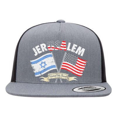 Jerusalem United We Stand Flat Bill Trucker Hat