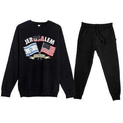 Jerusalem United We Stand Premium Crewneck Sweatsuit Set