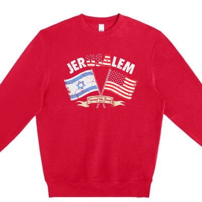 Jerusalem United We Stand Premium Crewneck Sweatshirt