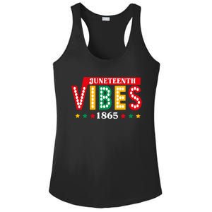 Juneteenth Vibes 1865 Black History Ladies PosiCharge Competitor Racerback Tank