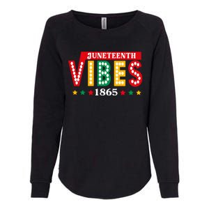 Juneteenth Vibes 1865 Black History Womens California Wash Sweatshirt