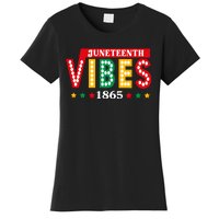 Juneteenth Vibes 1865 Black History Women's T-Shirt