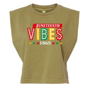 Juneteenth Vibes 1865 Black History Garment-Dyed Women's Muscle Tee