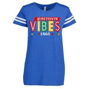 Juneteenth Vibes 1865 Black History Enza Ladies Jersey Football T-Shirt