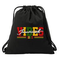 Juneteenth Vibes 1865 Drawstring Bag