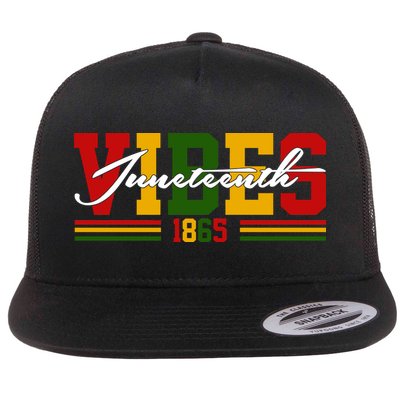Juneteenth Vibes 1865 Flat Bill Trucker Hat