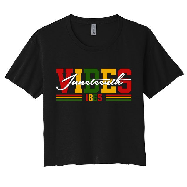 Juneteenth Vibes 1865 Crop Top