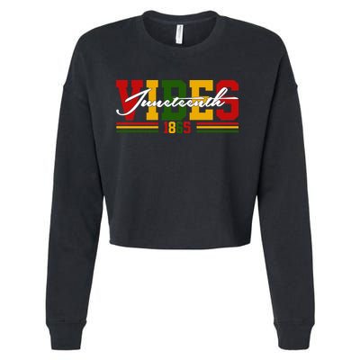 Juneteenth Vibes 1865 Cropped Pullover Crew