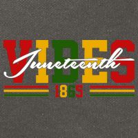 Juneteenth Vibes 1865 Cotton Canvas Backpack
