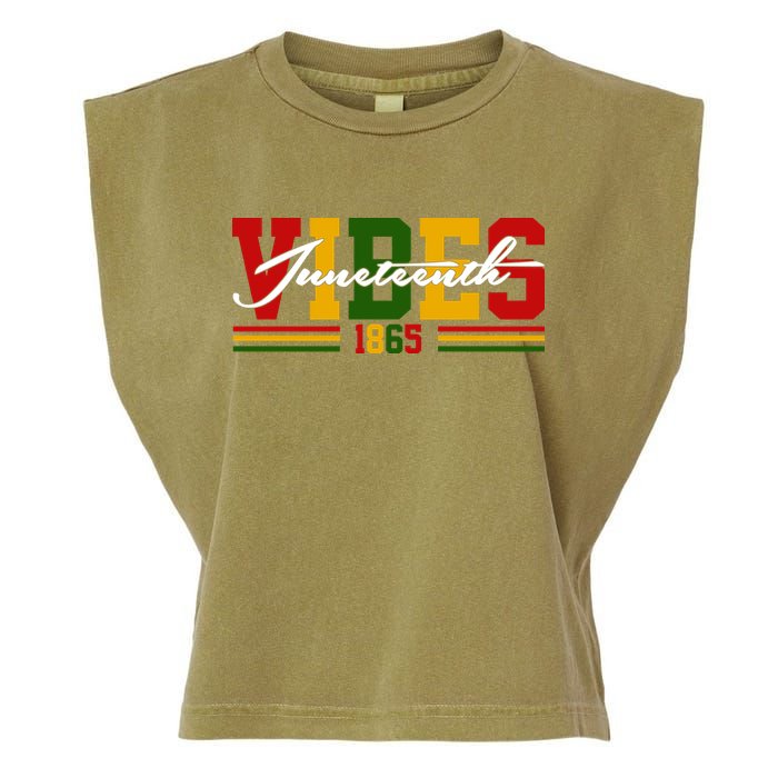 Juneteenth Vibes 1865 Garment-Dyed Women's Muscle Tee