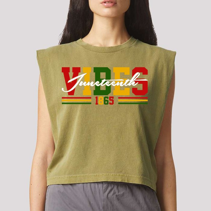 Juneteenth Vibes 1865 Garment-Dyed Women's Muscle Tee