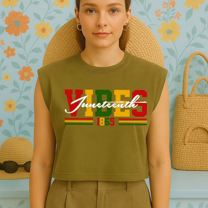 Juneteenth Vibes 1865 Garment-Dyed Women's Muscle Tee