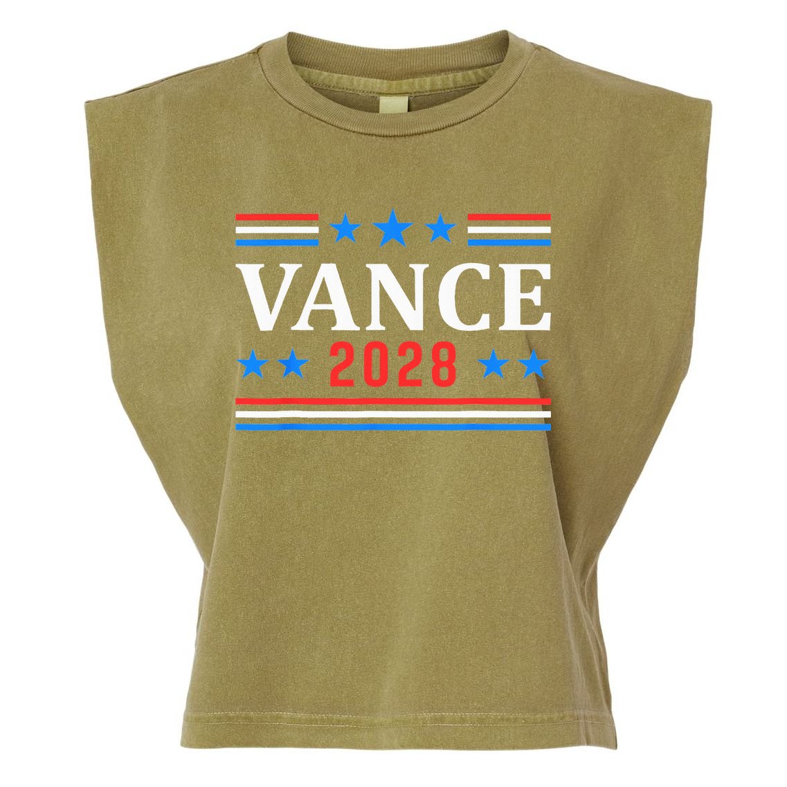Jd Vance 2028 Vance For President Garment-Dyed Women's Muscle Tee