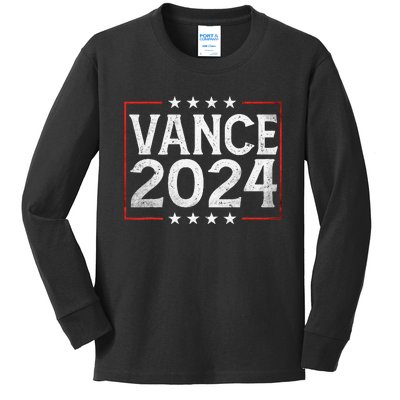 Jd Vance 2024 Vp Vice President Kids Long Sleeve Shirt