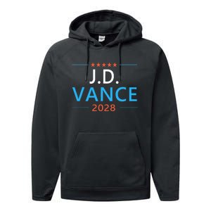 Jd Vance 2028 For President Republican 28 Performance Fleece Hoodie