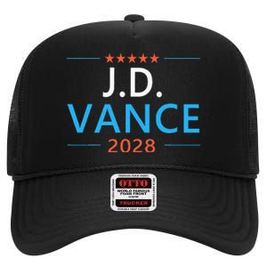 Jd Vance 2028 For President Republican 28 High Crown Mesh Back Trucker Hat